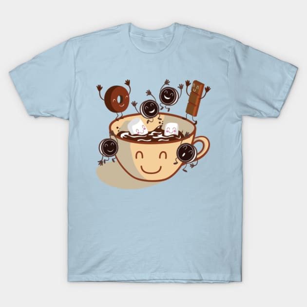 Hot Chocolate time T-Shirt by Plushism